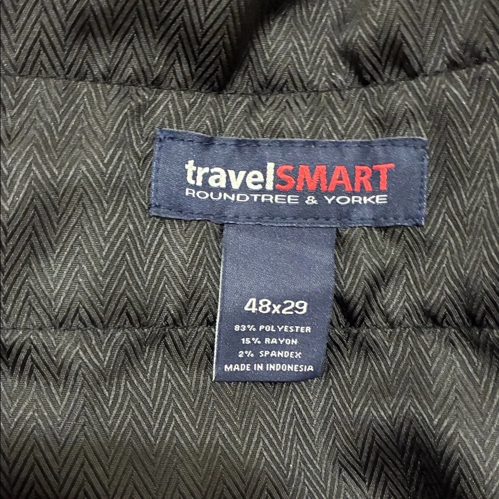 NWT Roundtree & Yorke TravelSmart Luxury Gabardine Dress Pants 48x29 Big Man - Picture 2 of 5